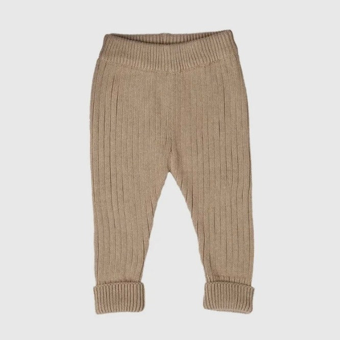 Chunky Rib Knit Pant - Caramel Marle - 1 size 0 left