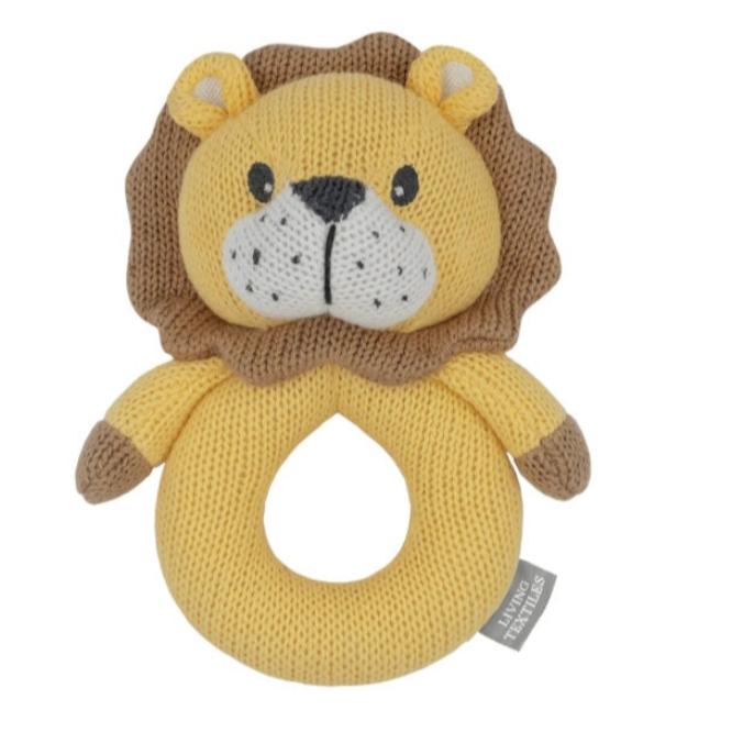 Knitted Rattle - Leo the Lion