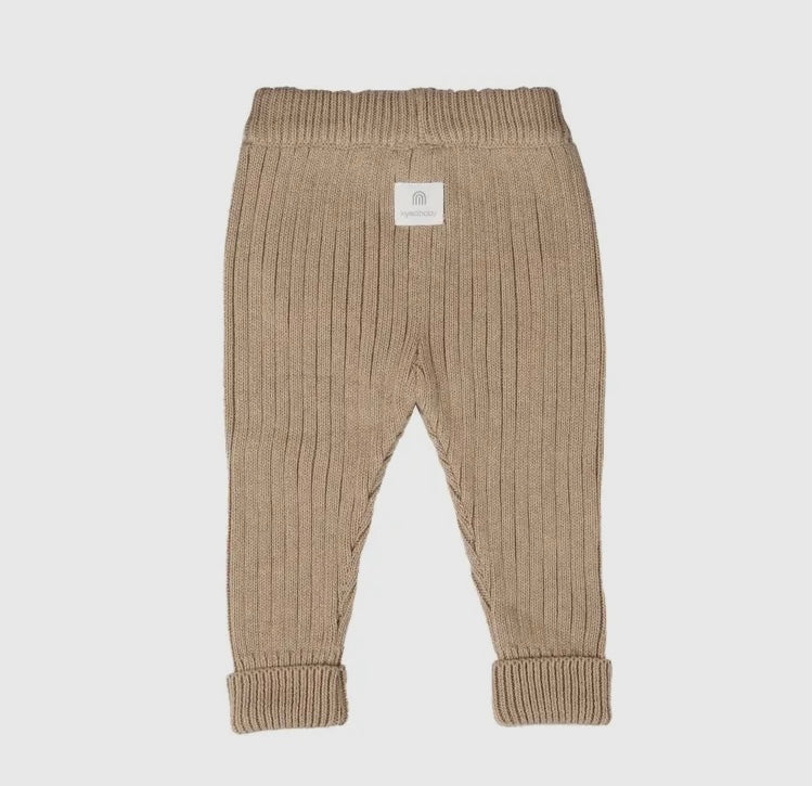 Chunky Rib Knit Pant - Caramel Marle - 1 size 0 left