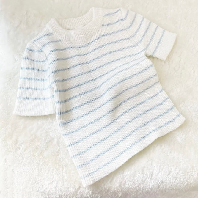 Liam Knitted Top - Blue Stripes
