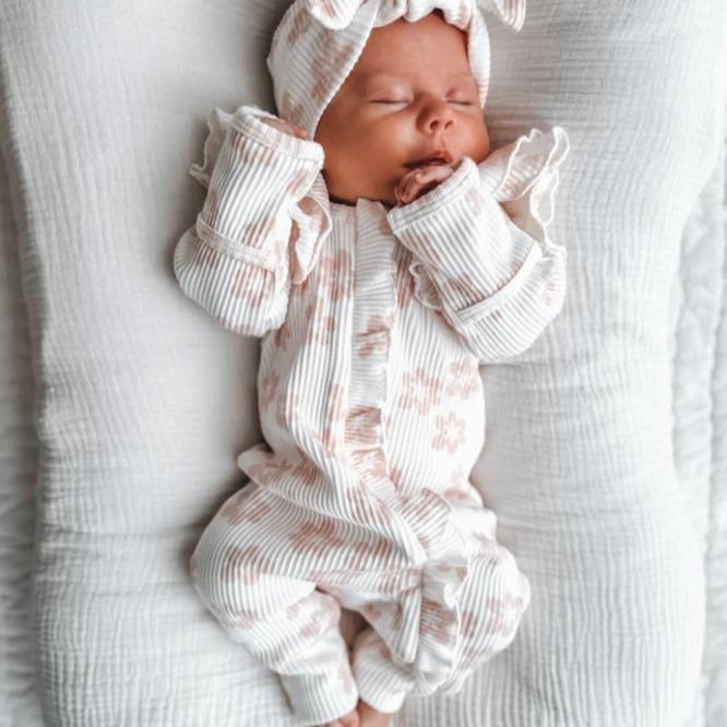 Minni Floral Ruffle Romper - 1 left 6-12months