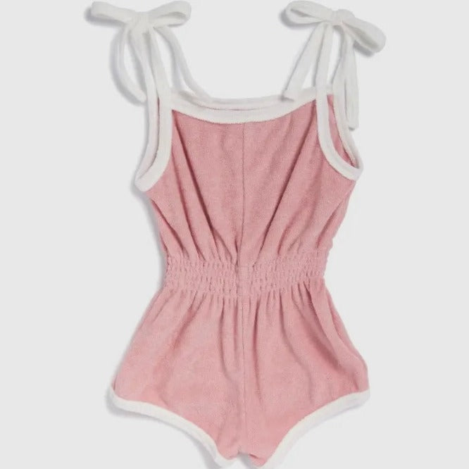Miki Terry Toweling Romper - Rose - 1 left size 3