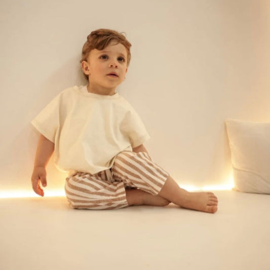 Striped Linen Unisex Pants