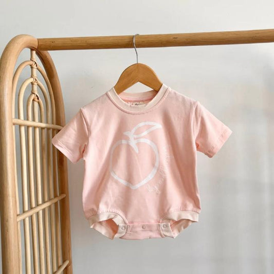 Slouch Romper - Peach ''Feeling Peachy"