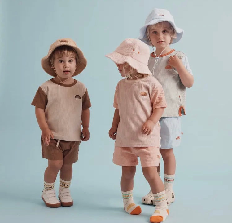 Babyccino Splice Organic Rib Twinset