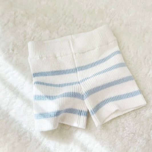 Liam Knitted Shorts -Blue Stripe