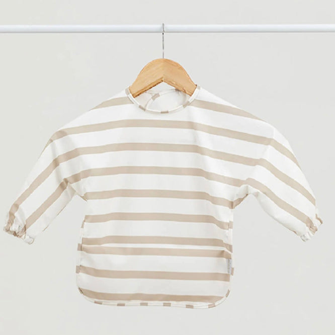 Mess Free Smock/Bib - Brown Stripe