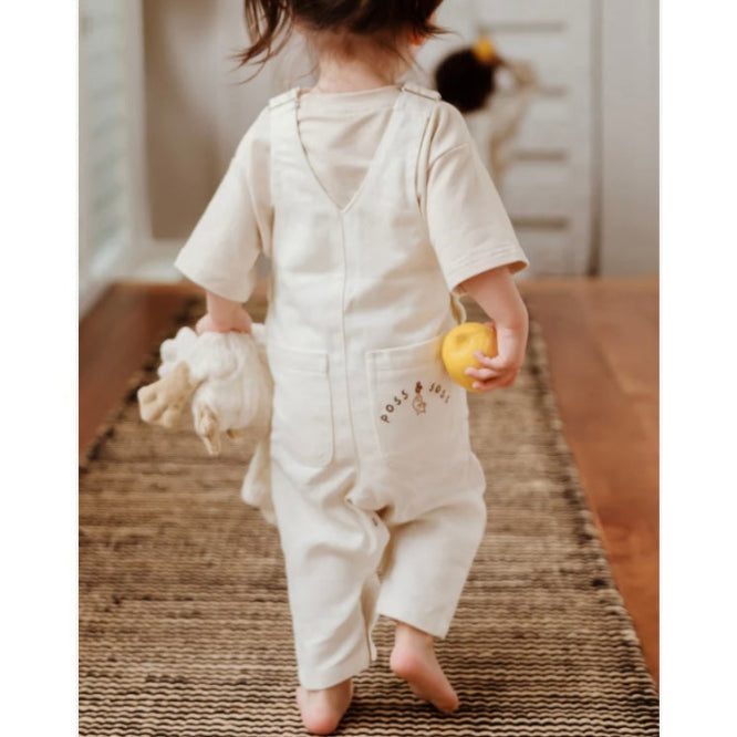 Overalls ✿ Cream Denim