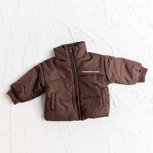 Puffer Jacket - Chocolate - 3-6months