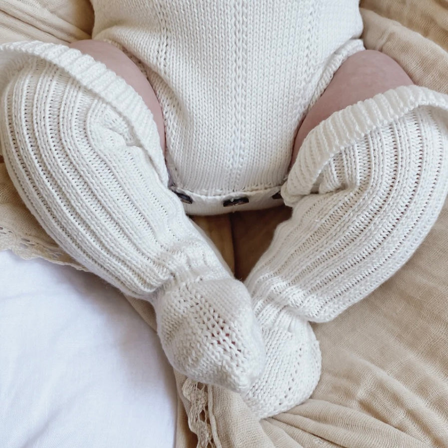High Knit Sockies - Warm White