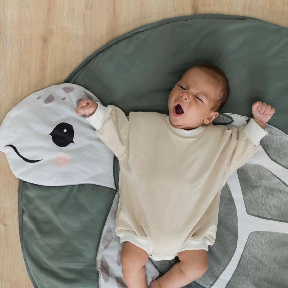Tracksuit Romper - Sand - 0-3months