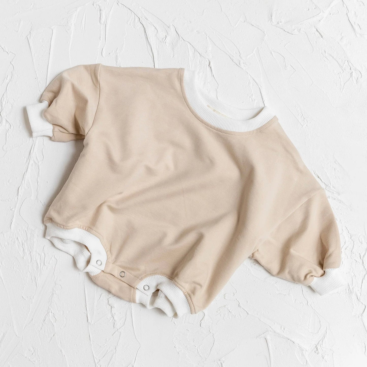 Tracksuit Romper - Sand - 0-3months